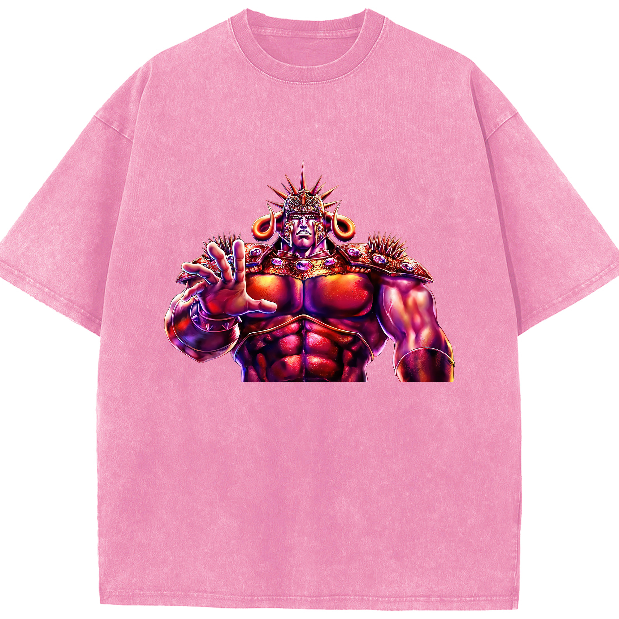 （画像用） 北斗の拳 Fist of the North Star 綿100% ヴィンテージ風 半袖Tシャツ（フロントプリント）